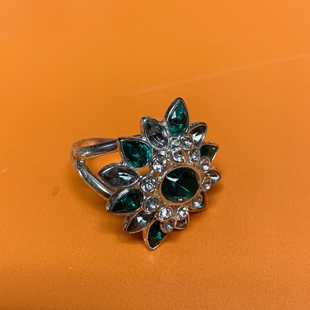 Crystal Blue Ring Size 10